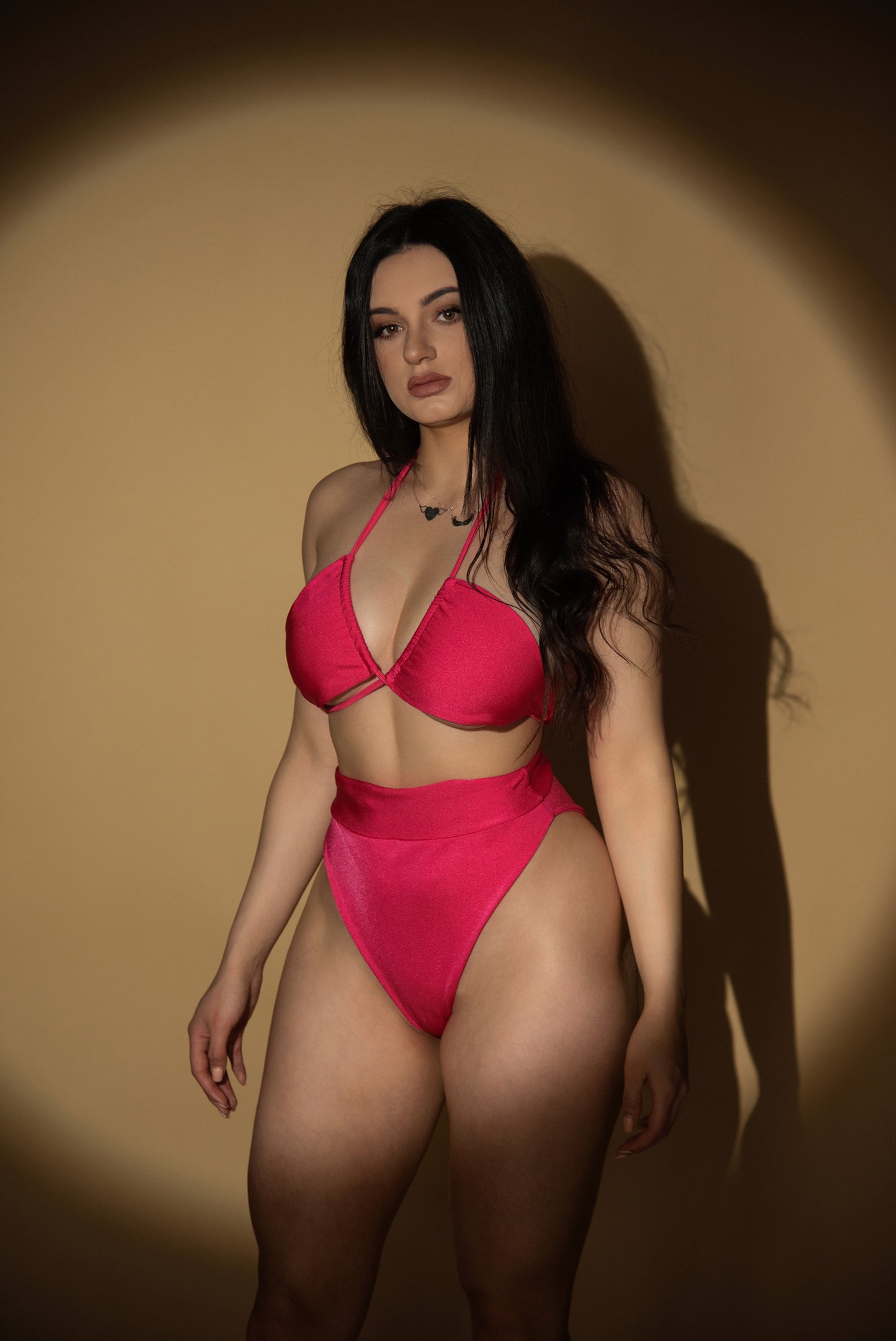 Sun Kissed Bikini in Pink High Waist